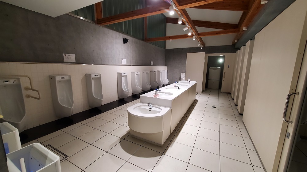 北欧の風　道の駅とうべつ　トイレ　手洗い場